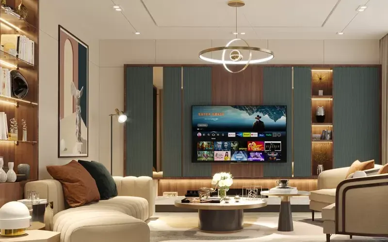 Modern Living Room design With Multiple Sitting Arrangement Sofa