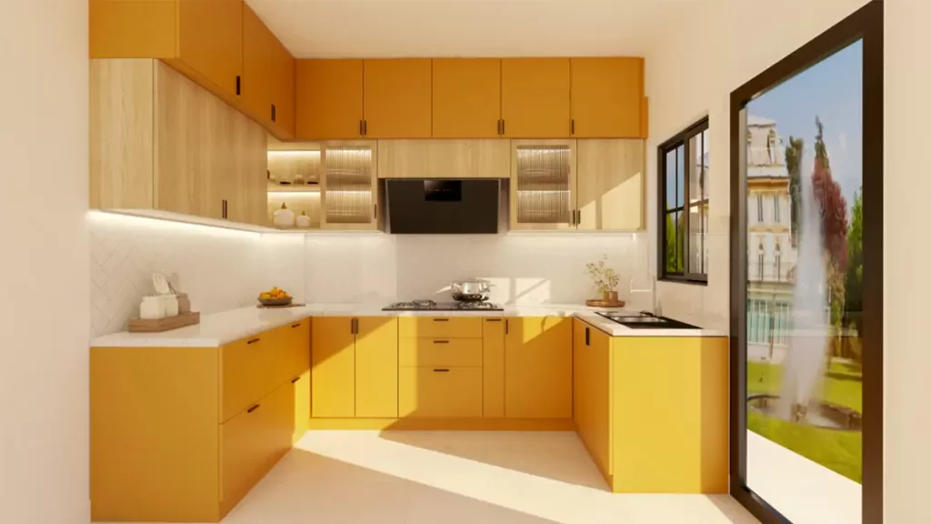 U-SHAPED Modular Kitchen Design