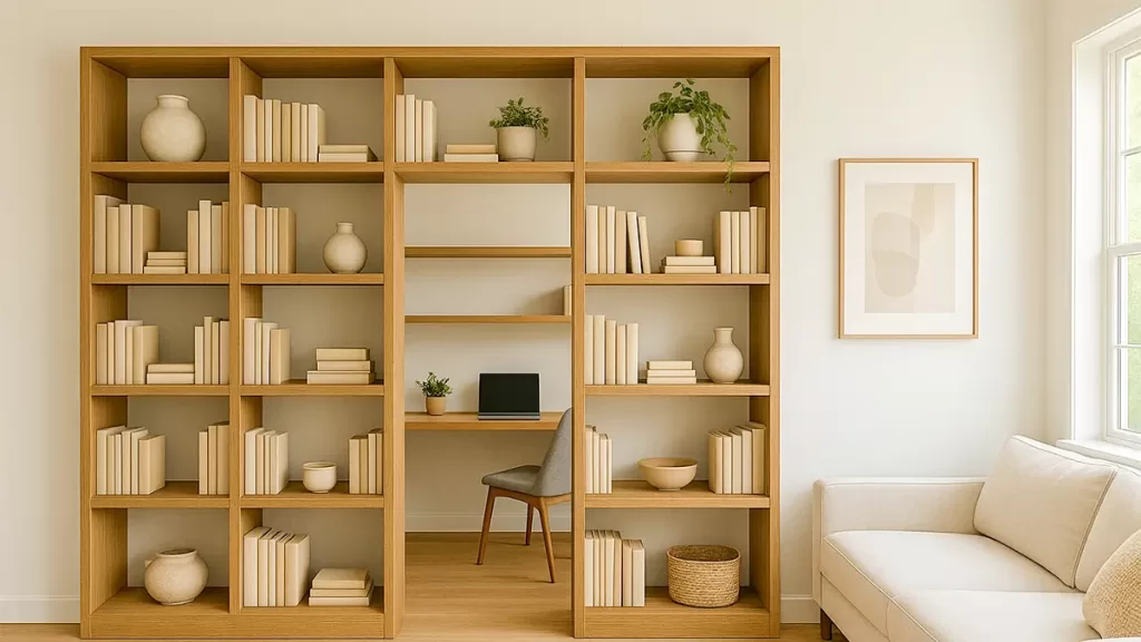 Living Room Unique Partition Design Bookshelf Partition