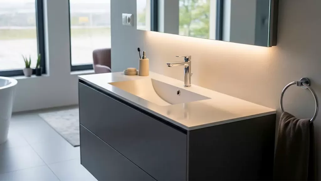 Wash Basin with Cabinet Designs