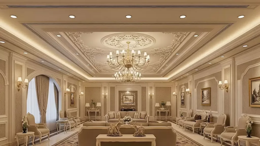 Classic POP false Ceiling Design for hall