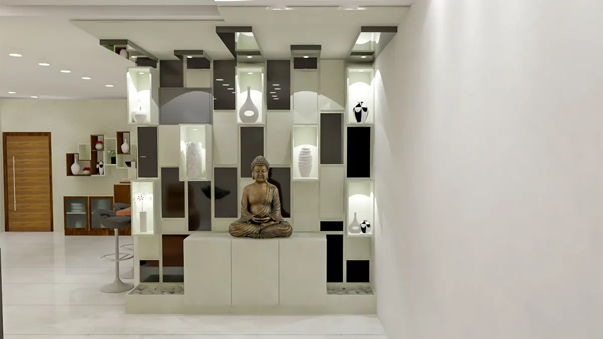 Foyer Design Idea In Wall For Personality