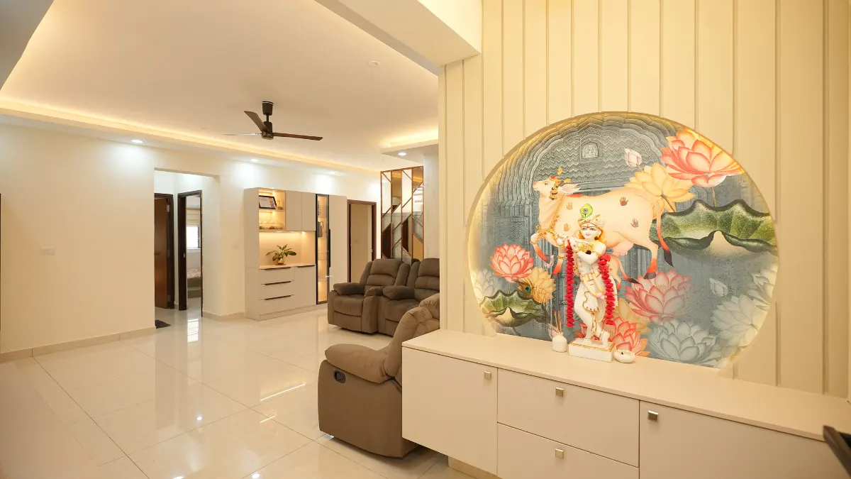 Foyeer Area Design at 3bhk APT in Bangalore