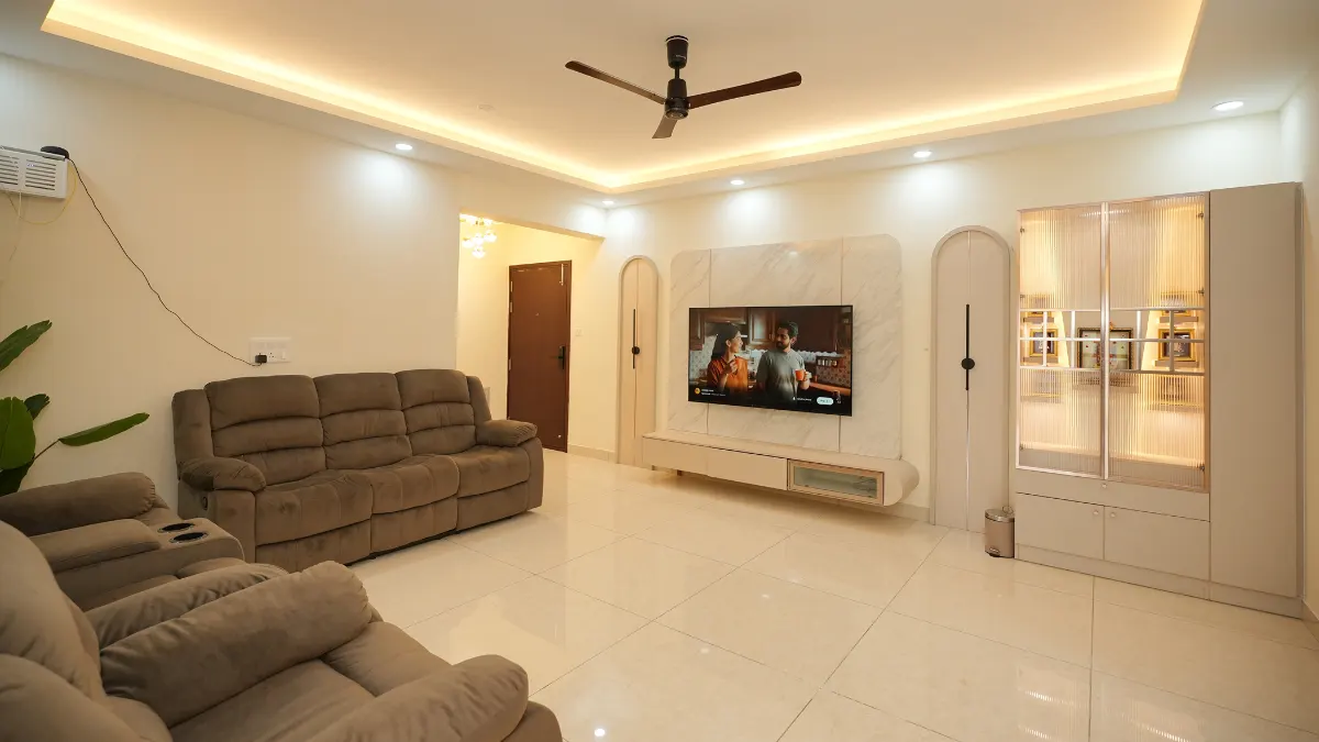 Living Room Design -3bhk Apt Interior Design