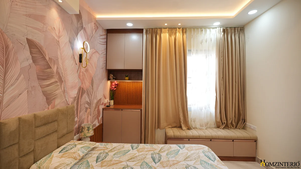 Master bdroom Design By Homzinterio-3bhk Interior design in Bangalore