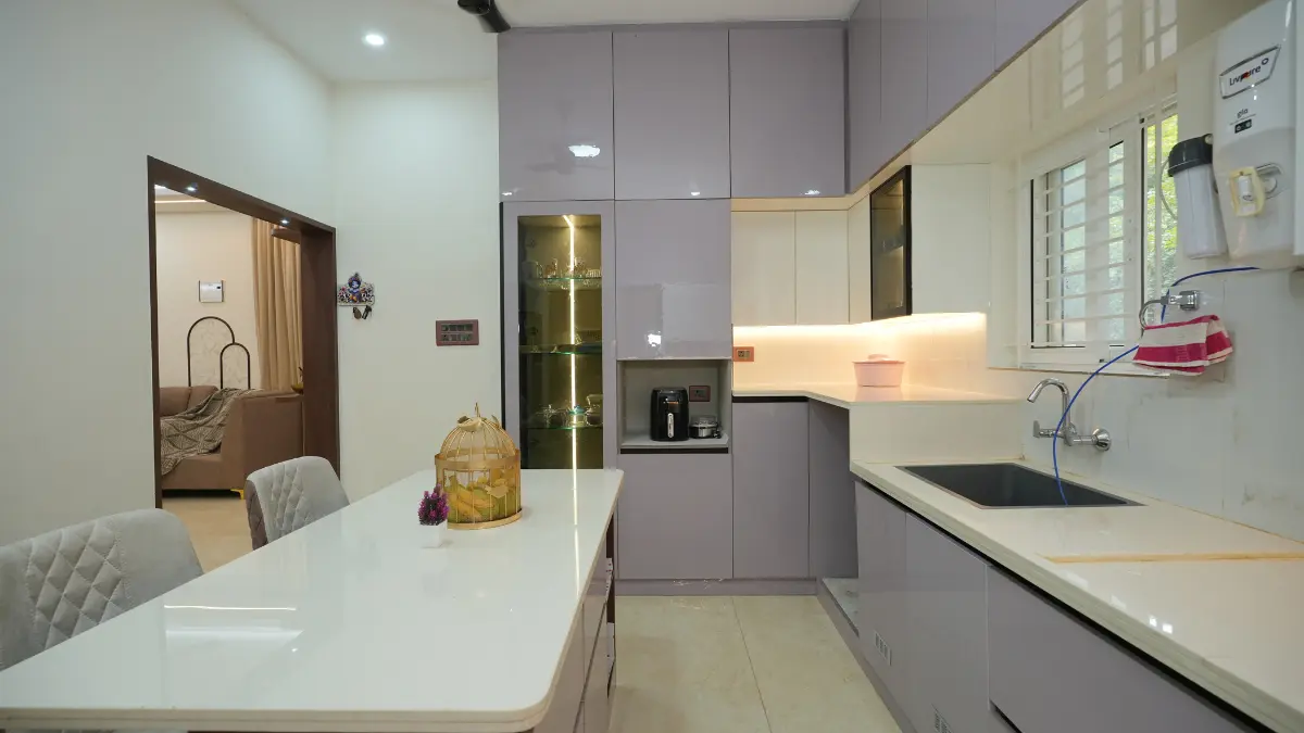 Modular Kitchen Design-4BHK VILLA Interior Design In Bnagalore