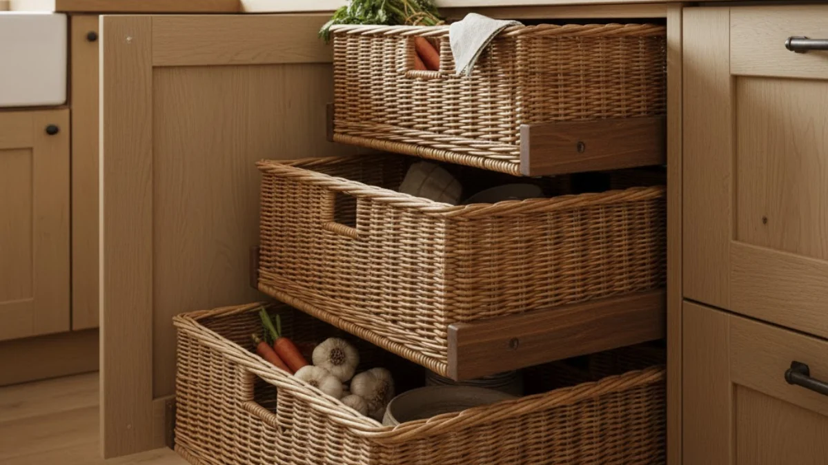 Basket Pull-Outs-kitchen rack design