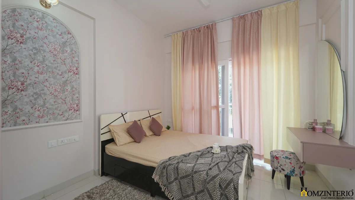 Bedroom Design at Sattva signet-2bhk Interior Design By Homzinterio