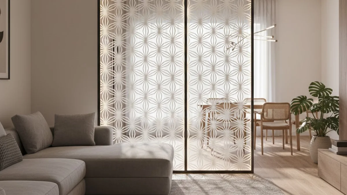 Different Design Strategies for living room partiotion