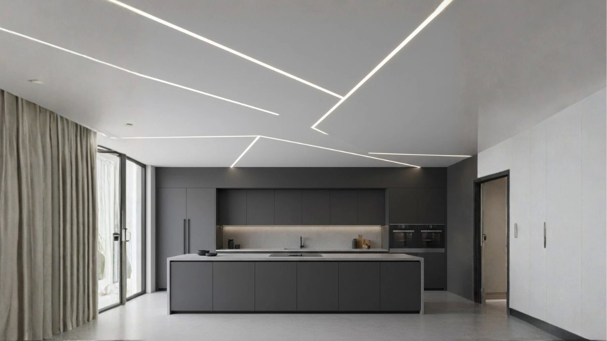 Geomatric Cutout Kitchen pop design