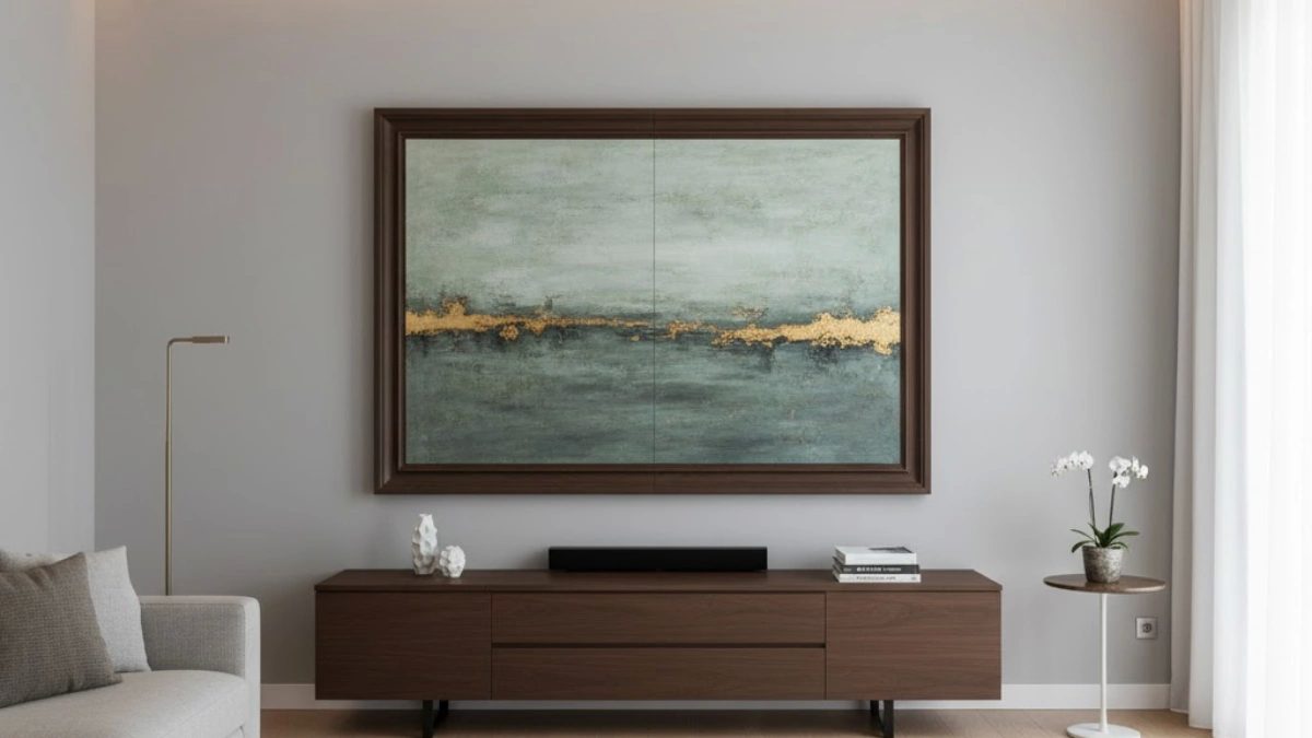 Hidden Storage tv cabinet design for living room