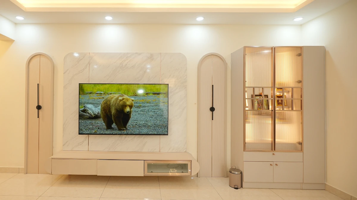 Jali as Partitions in pooja room