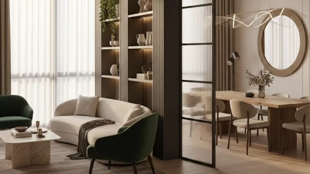 Modern Partition Design for Living Room