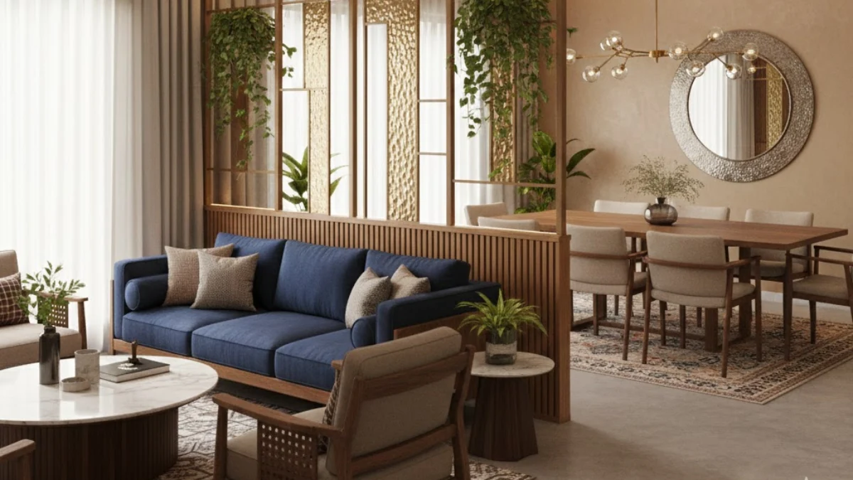 Modern Partition Design for Living Room