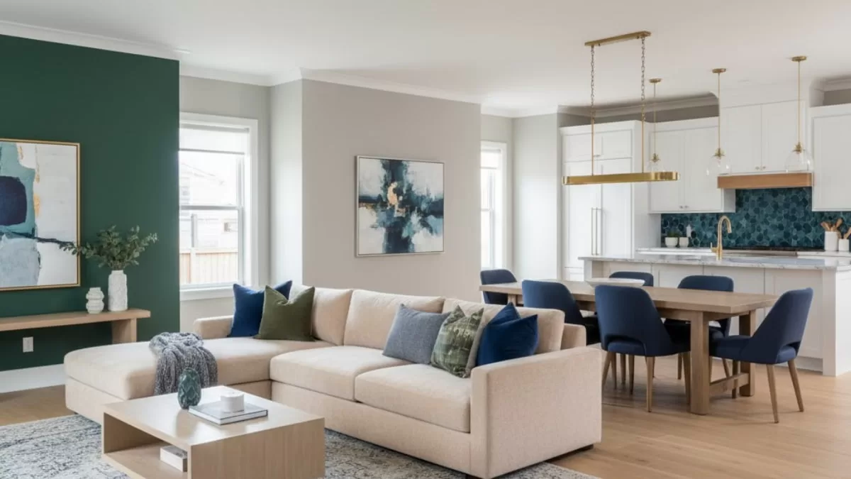 Open Plan Living Space in living room