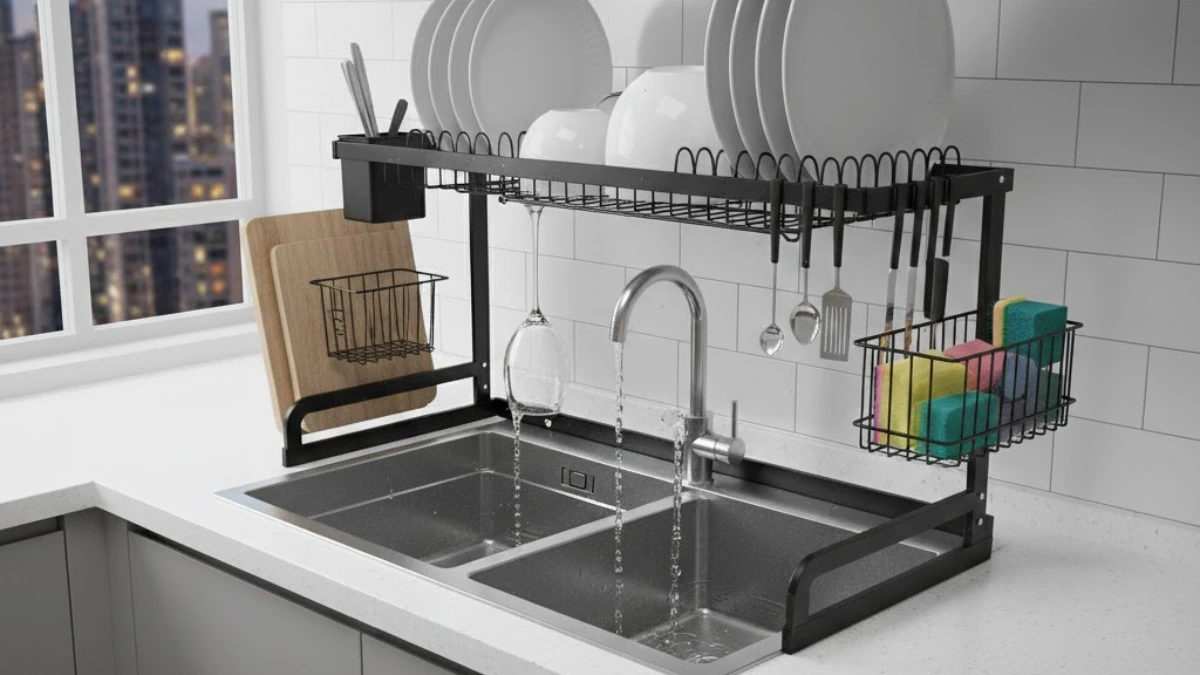 Sink Dish Drying Rack-kitchen rack design