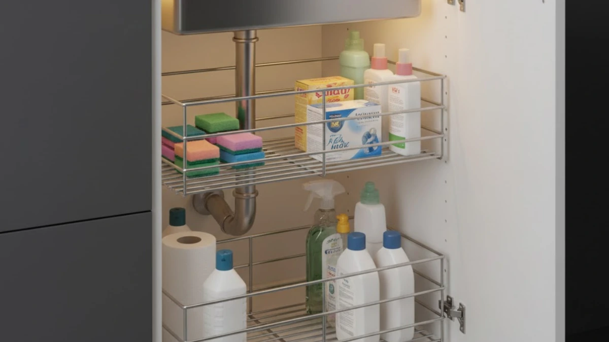 Under-Sink Organizer-Kitchen RACK design