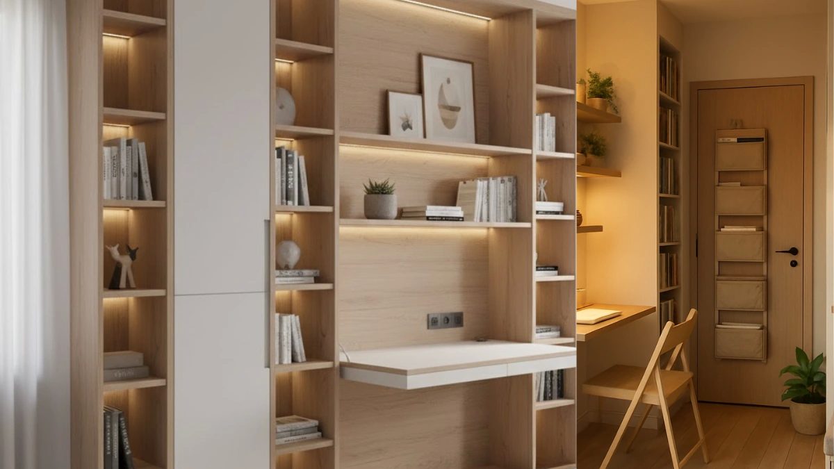 Vertical Storage Solutions interior for small space