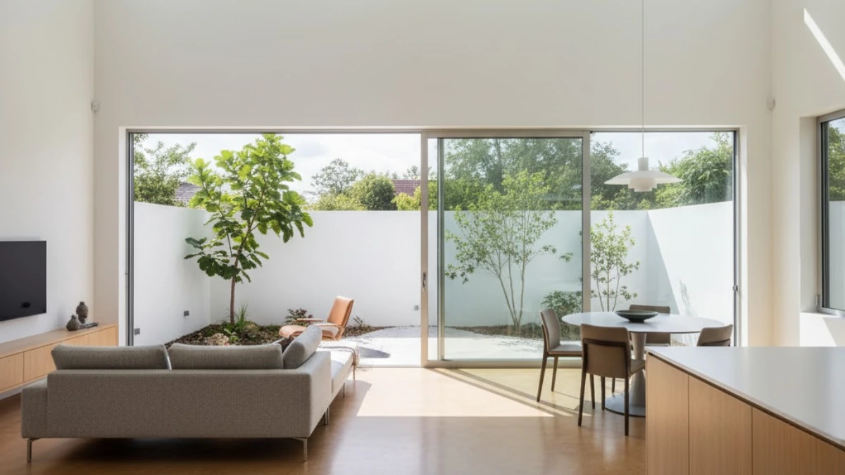 single floor house design light area