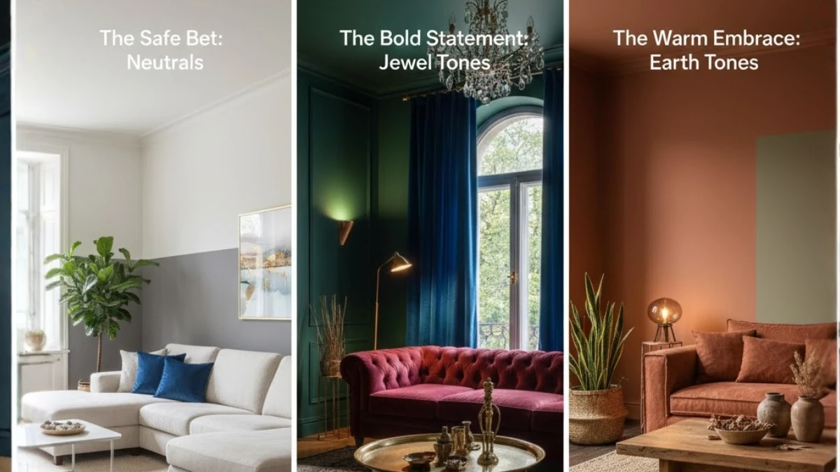 Color Palette for drawing room design