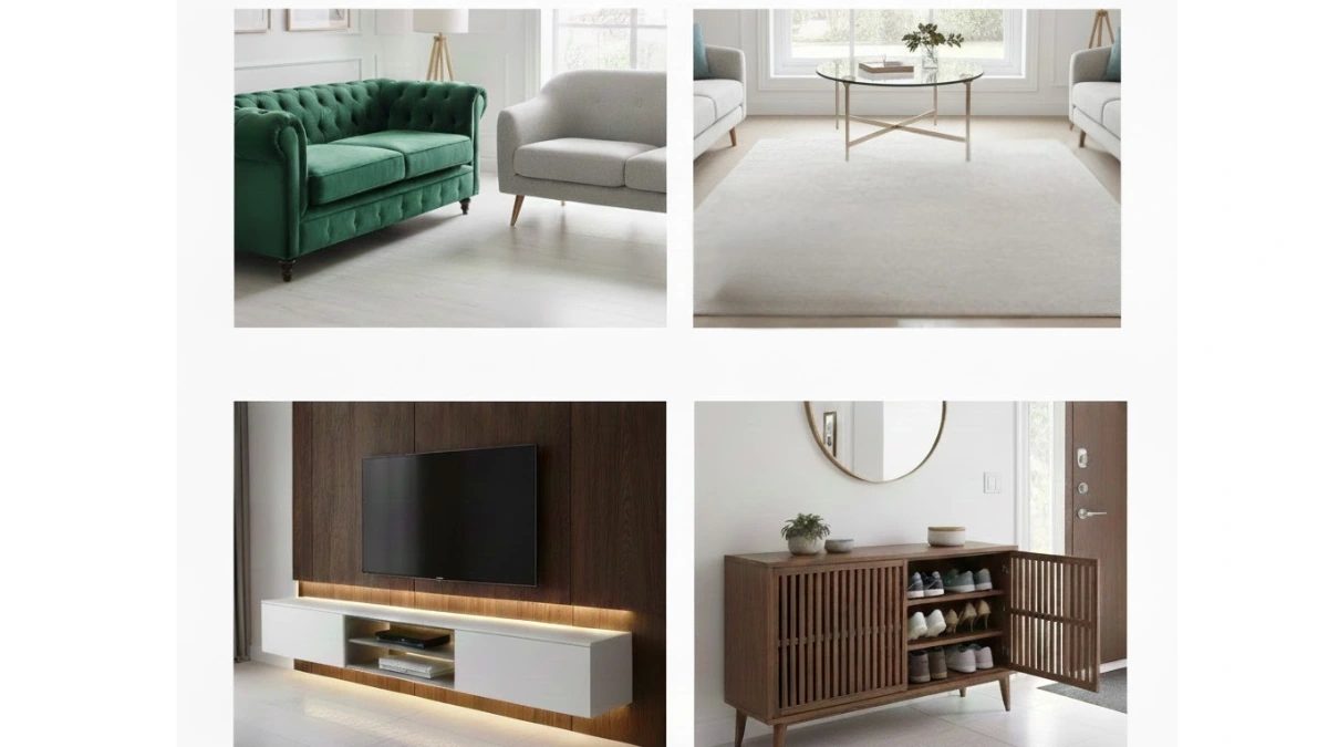 Furniture Selection for drawing room design