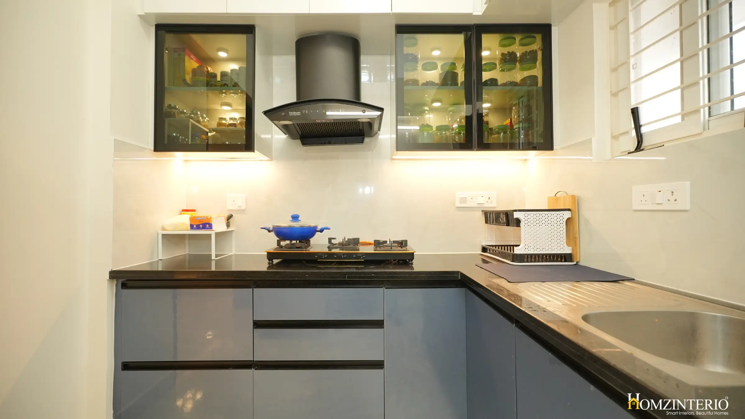 Kitchen Interior Design in 3bhk apartment