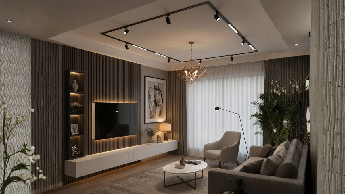 Lighting selection for drawing room design