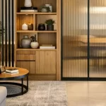 partition design between living and dining