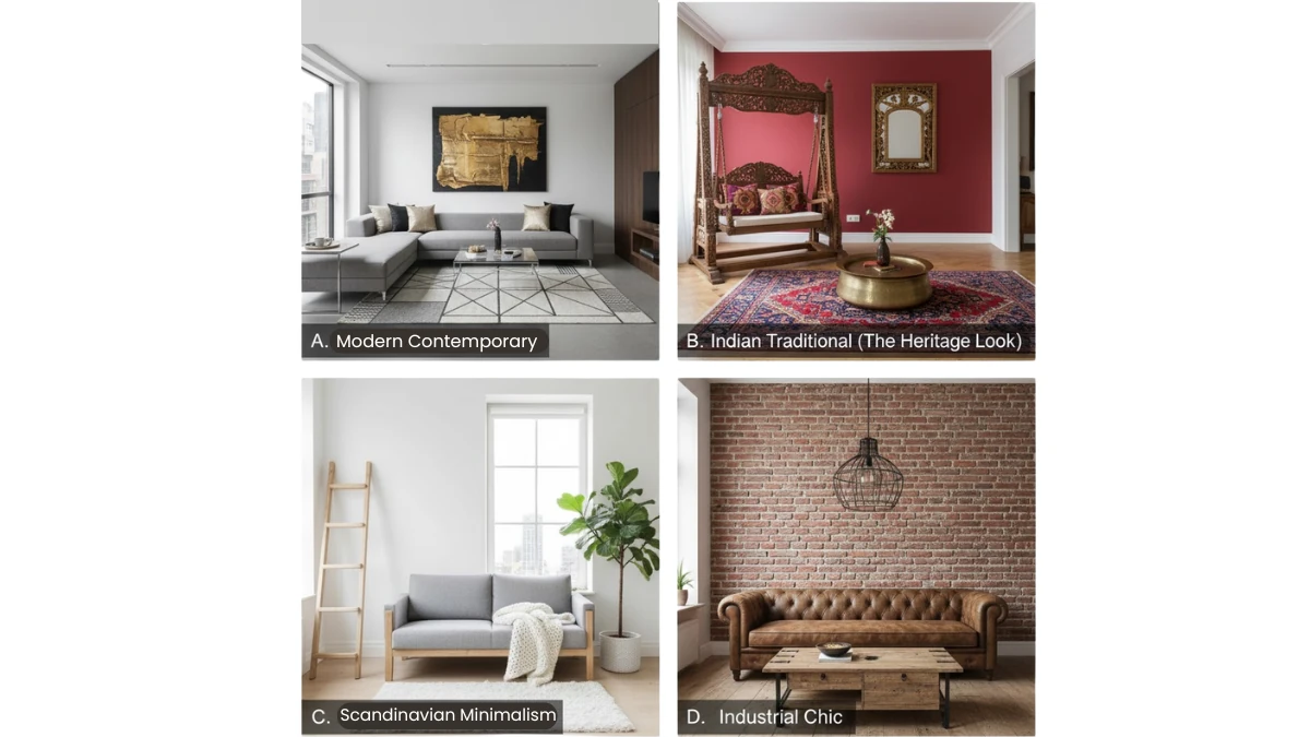 trending design theme for drawing room