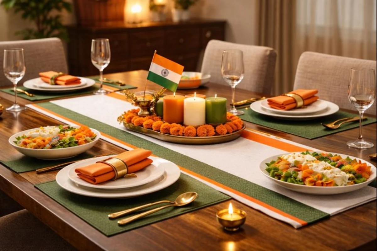 How to decorate Dining Table in rebpublic day