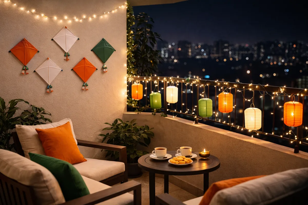 republic decoration idea for Balcony Nook