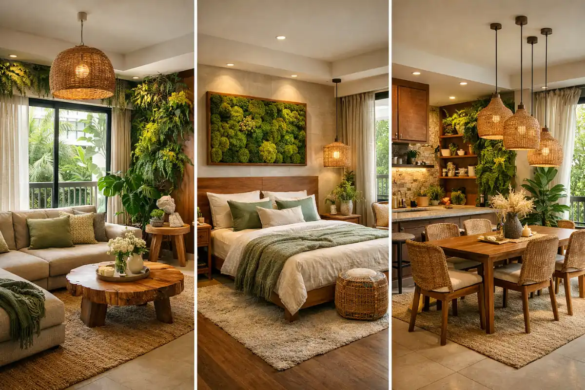 Biophilic Interior Design for a 3BHK Flat