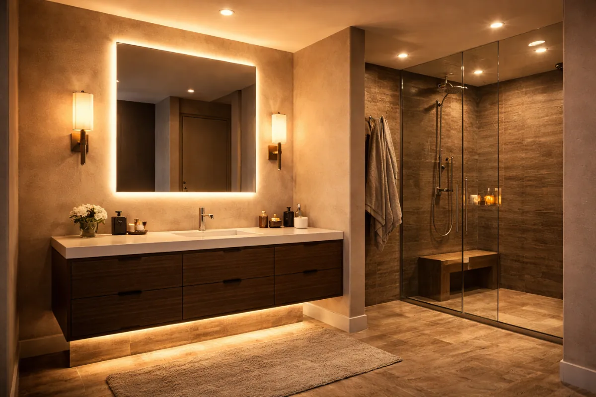 Home Lighting Design For washroom