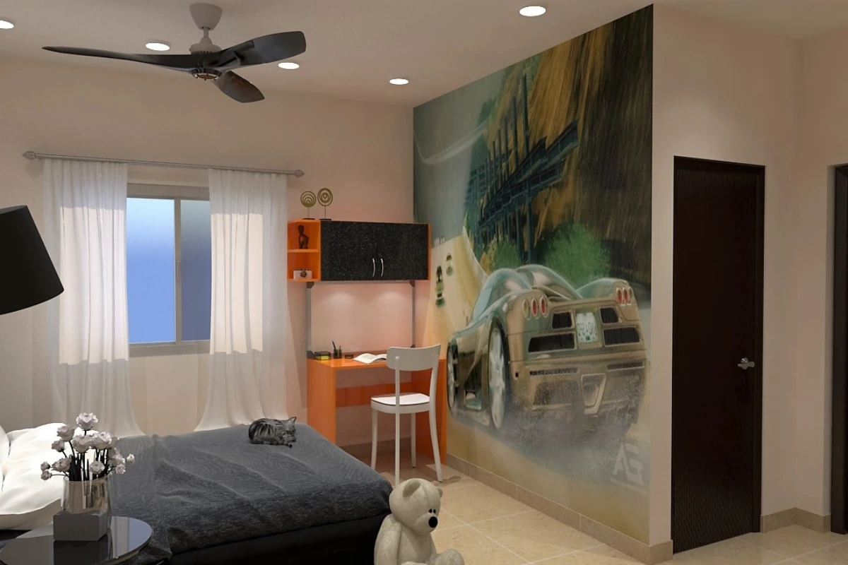 THEME BASED INTERIOR DESIGN FOR STUDY ROOM