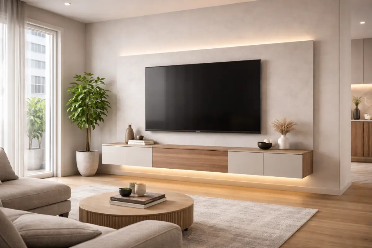 Wall-Mounted TV Unit design for home