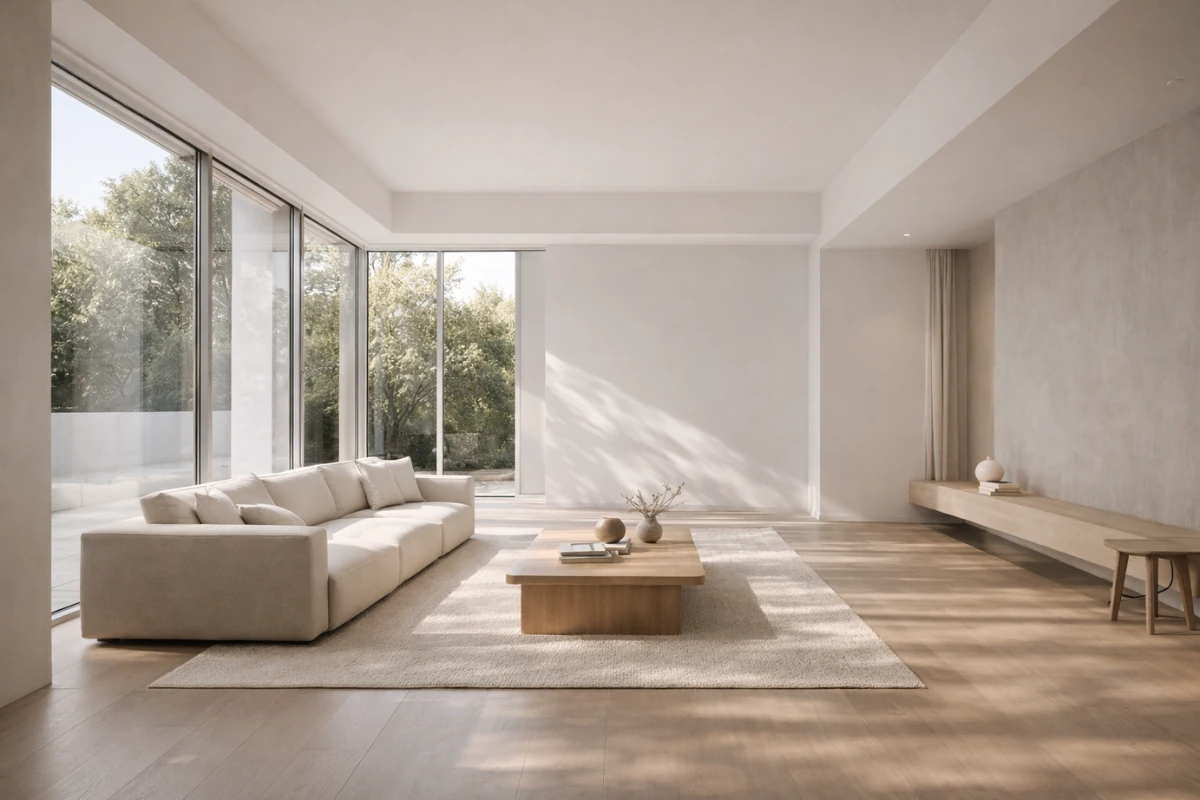 Architectural minimalist interior design