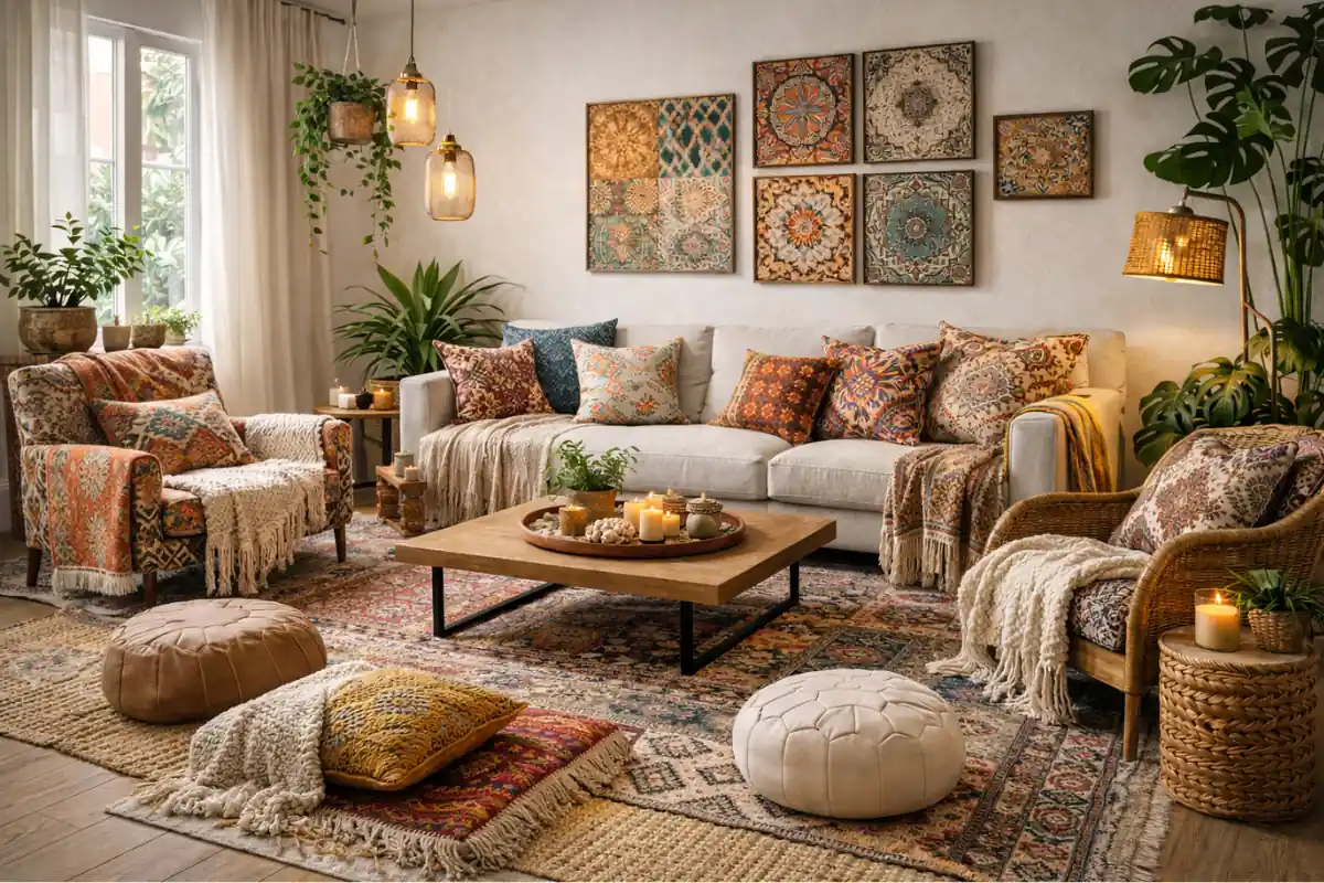 Magic of Textiles-bohemian style interior design