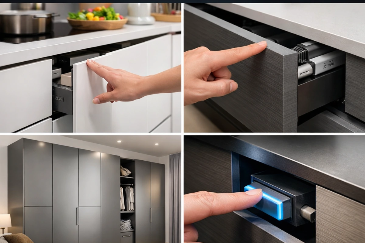 Push to open & Touch Systems smart stoage solution