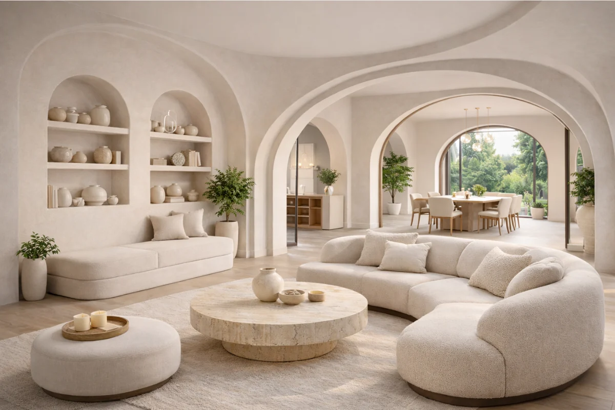 doorway with a soft radius arch