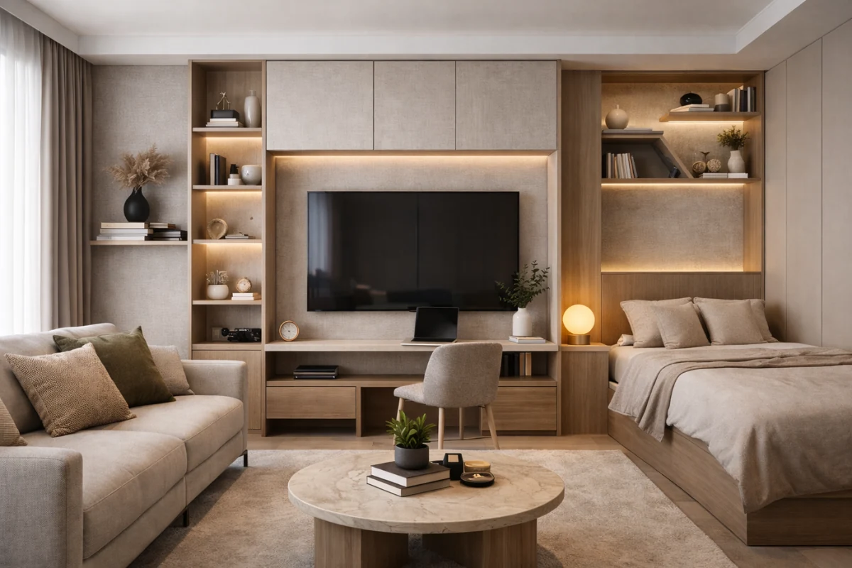 multi functional series tv wall design