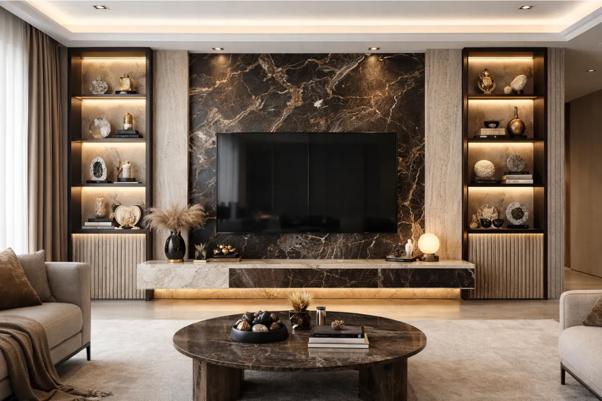 tv wall design for living room