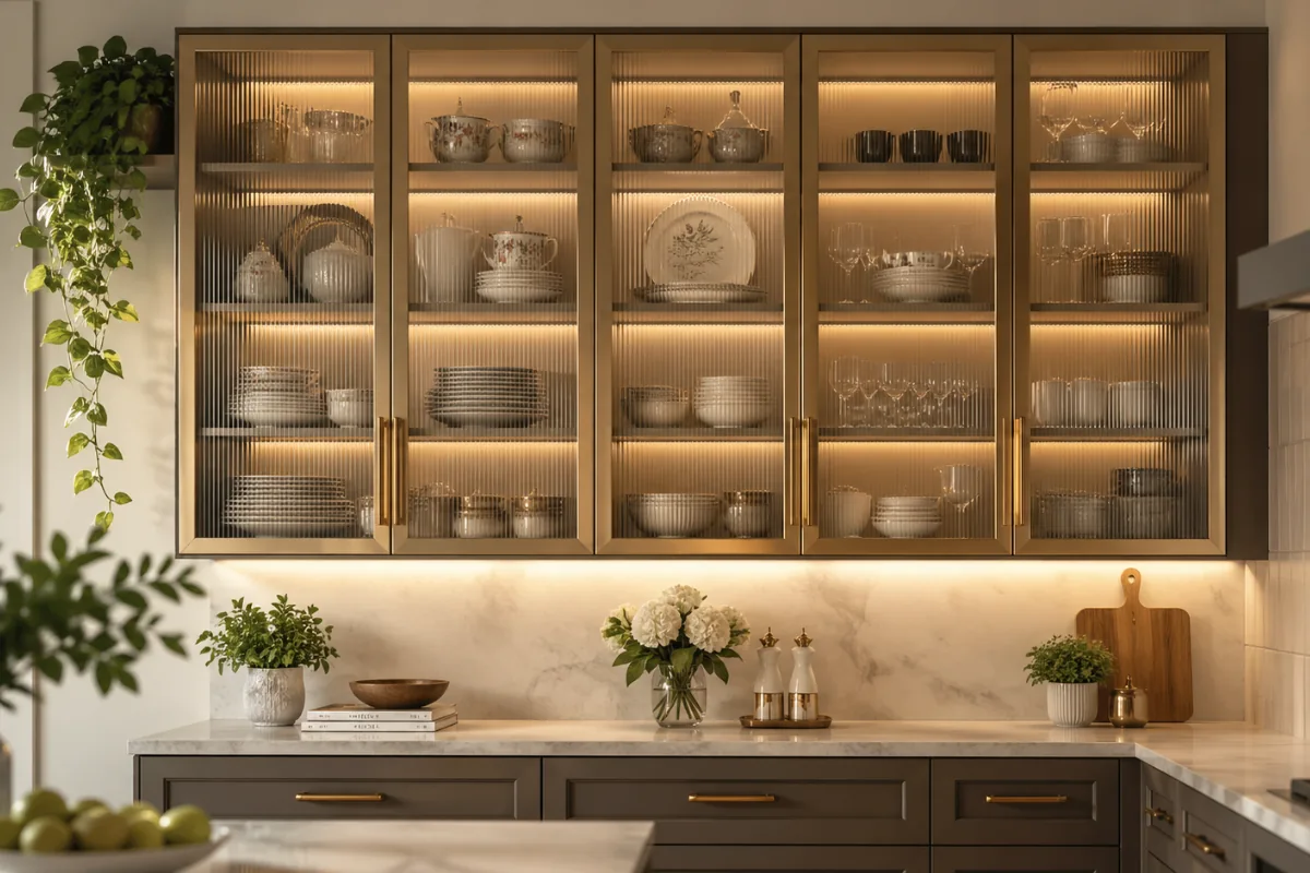 Glass-Door Crockery Cabinet design