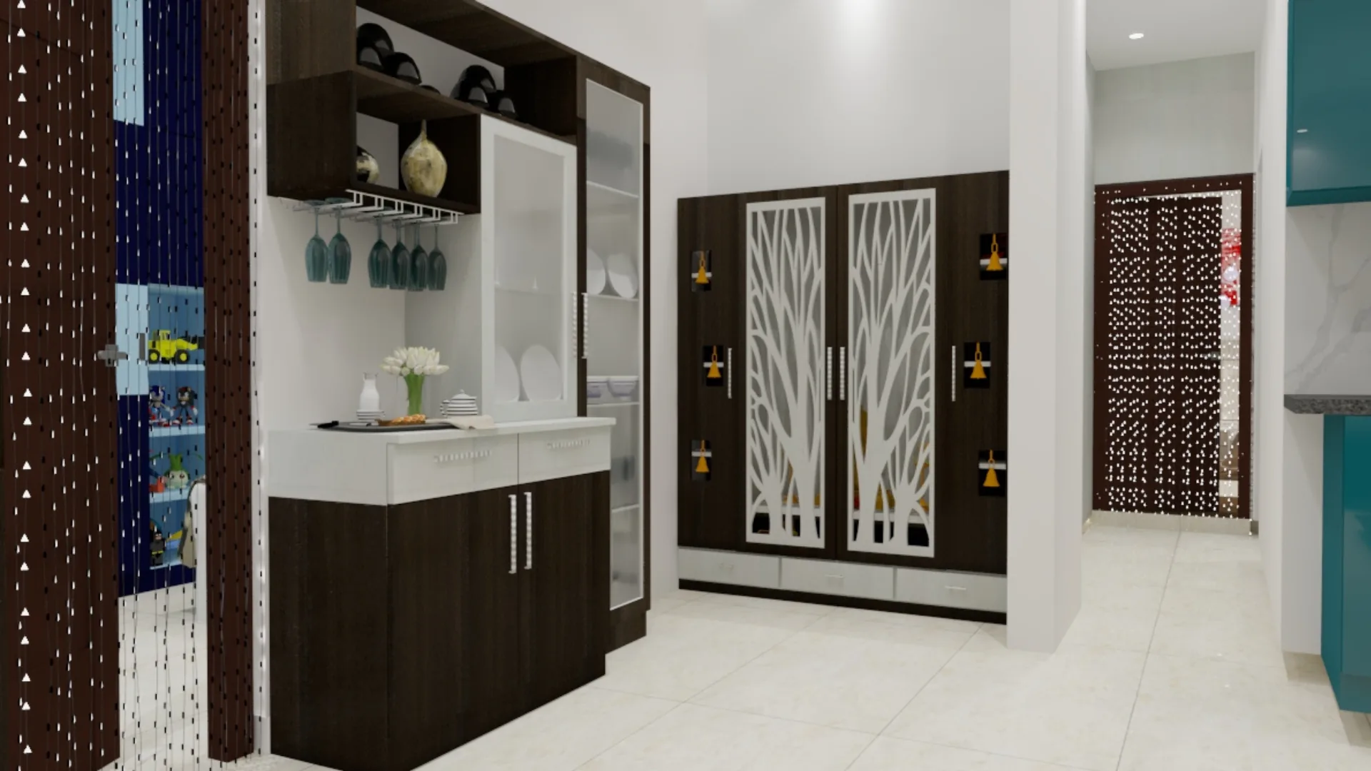 Latest crockery unit designs for contemporary interiors