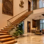 Modern staircase design for Indian home