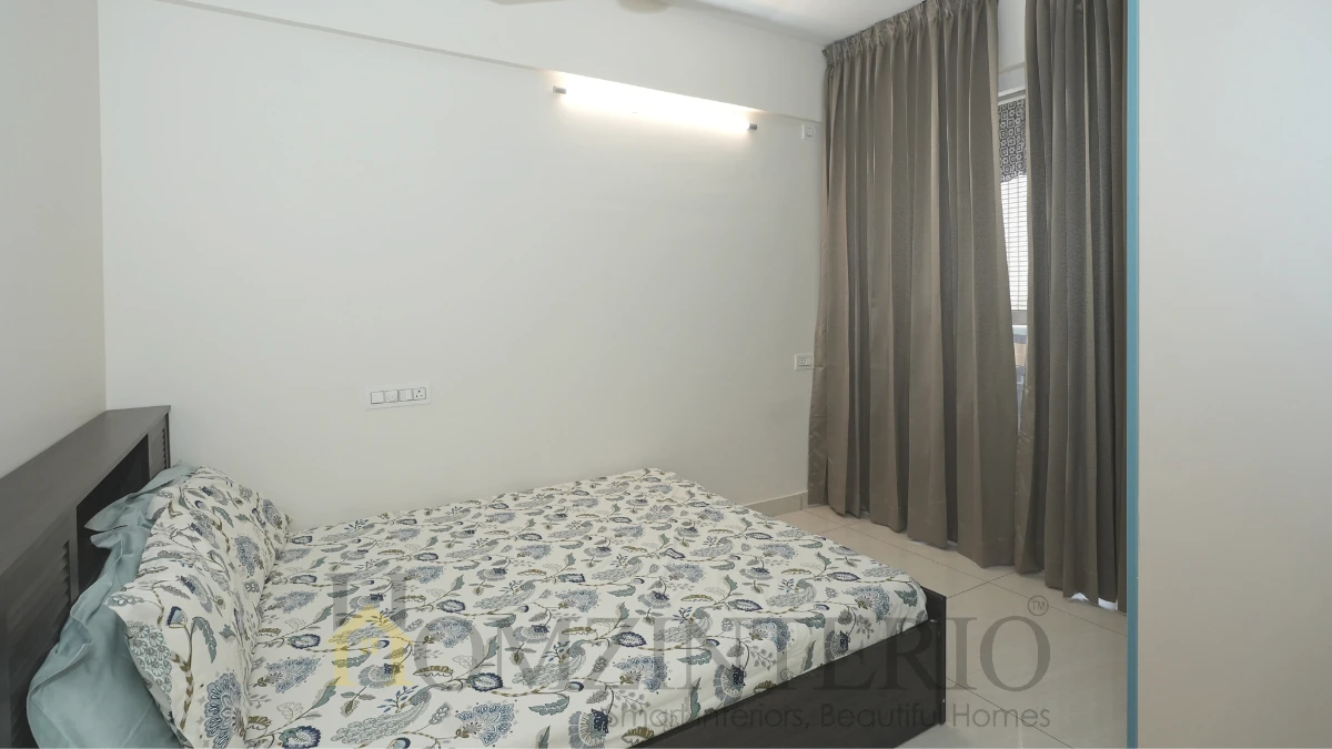 Second Bedroom Interior Design 2BHK Apartment Urbannest Elite 35 Bangalore Homzinterio