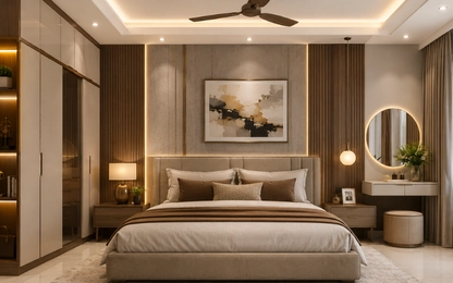 Best interiors in Pune featuring modern bedroom design concepts