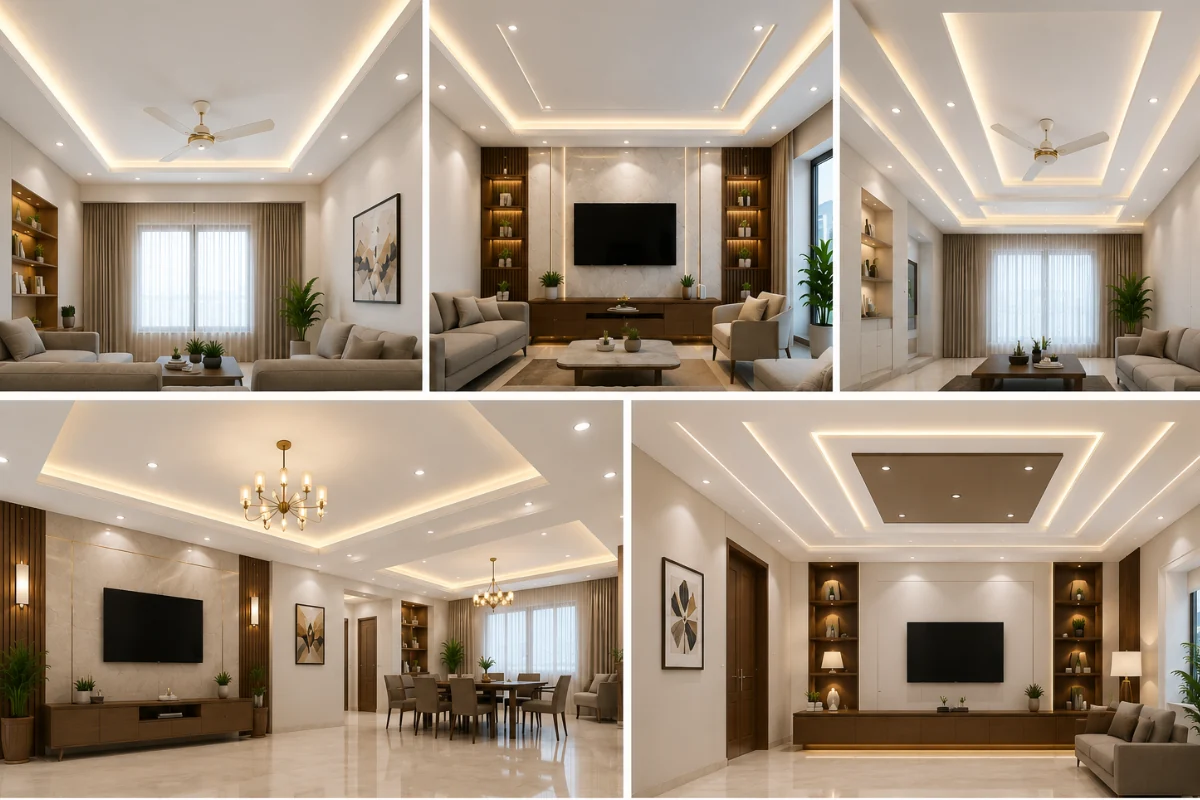 Gypsum Board False Ceiling design for hall
