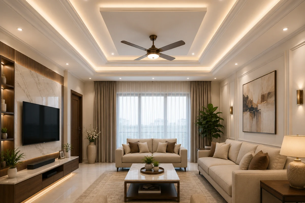 Medium Hall ceiling design idea