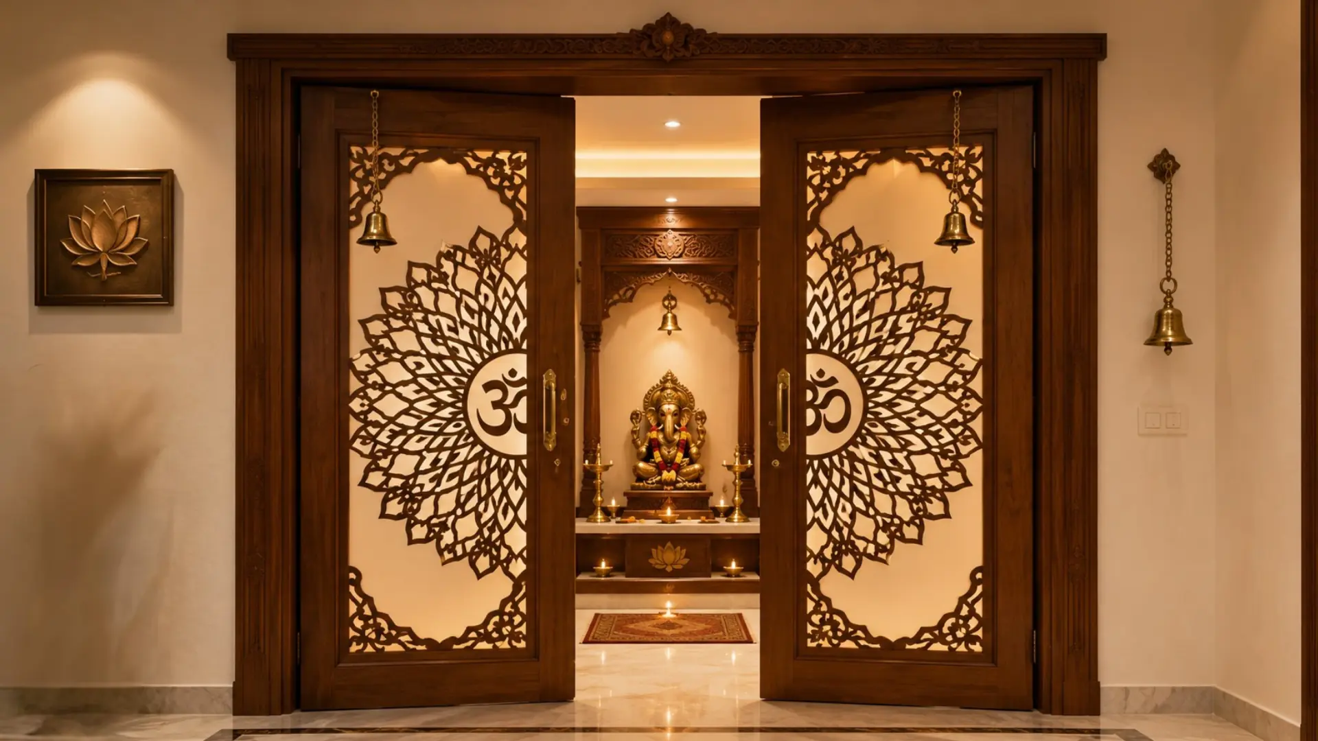 Pooja Room Door Design