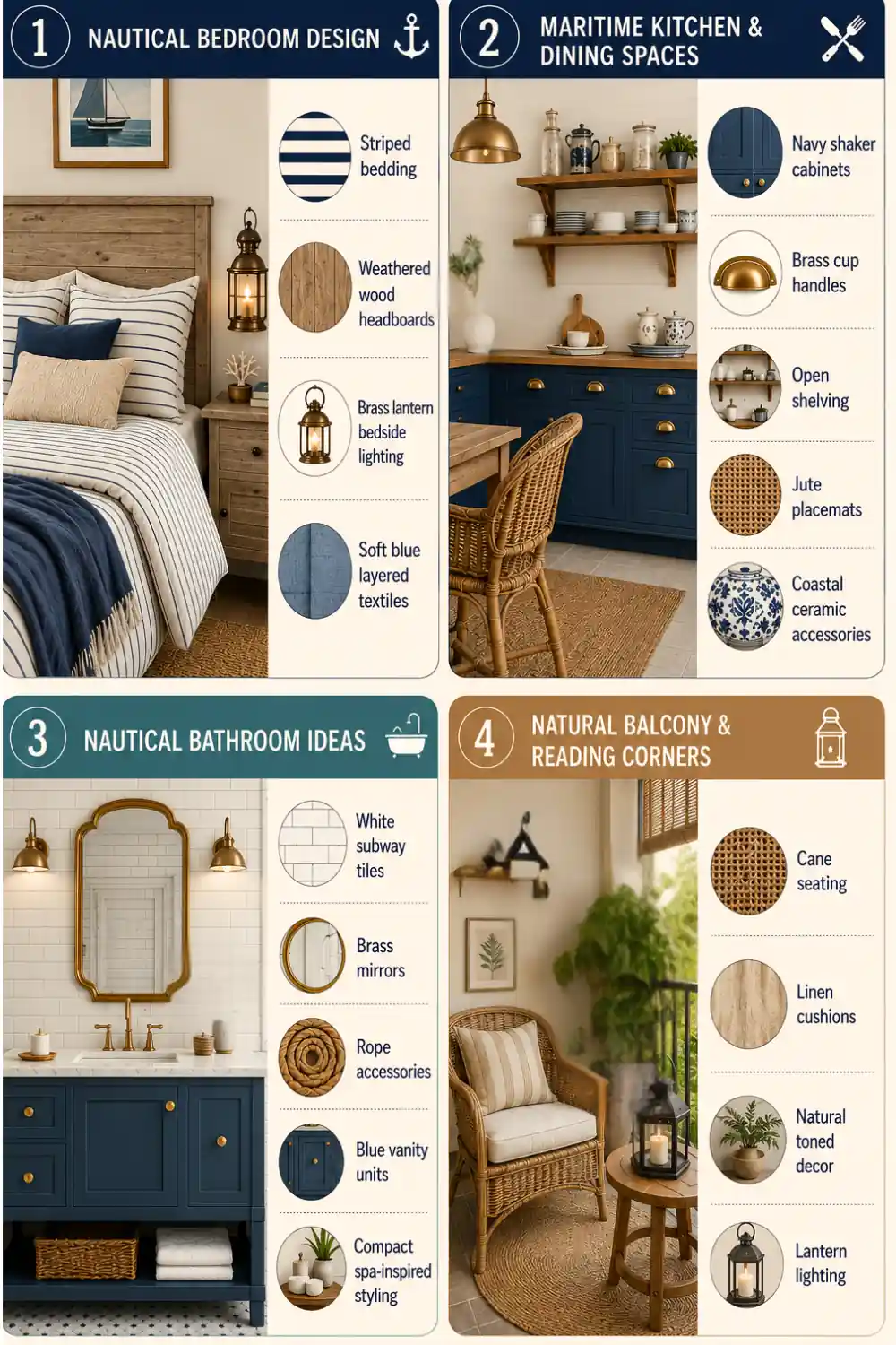 Room by Room Nautical Interior Design Ideas